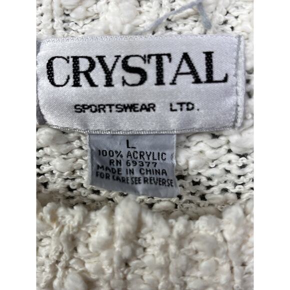 Crystal Sportswear Vintage Sweater Womens‎ Large Snowman Pullover Winter Holiday - Picture 4 of 6